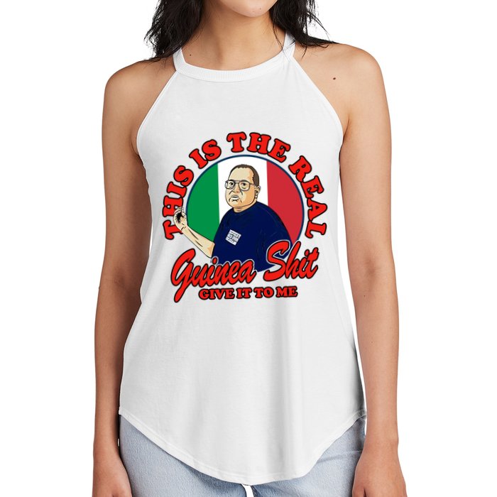 Al Santillo This Is The Real Guinea Shit Give It To Me Women's Perfect Tri Rocker Tank