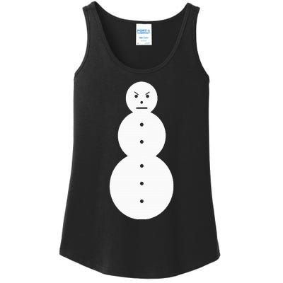 Angry Snowman The J.E.E.Z.Y Snowman Ladies Essential Tank