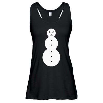 Angry Snowman The J.E.E.Z.Y Snowman Ladies Essential Flowy Tank