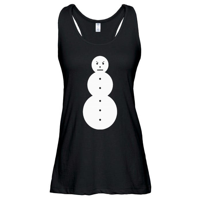 Angry Snowman The J.E.E.Z.Y Snowman Ladies Essential Flowy Tank