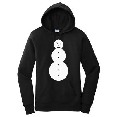 Angry Snowman The J.E.E.Z.Y Snowman Women's Pullover Hoodie