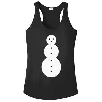 Angry Snowman The J.E.E.Z.Y Snowman Ladies PosiCharge Competitor Racerback Tank