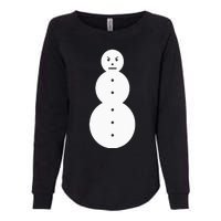 Angry Snowman The J.E.E.Z.Y Snowman Womens California Wash Sweatshirt