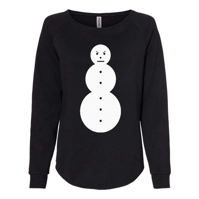 Angry Snowman The J.E.E.Z.Y Snowman Womens California Wash Sweatshirt