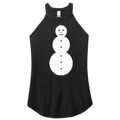 Angry Snowman The J.E.E.Z.Y Snowman Women's Perfect Tri Rocker Tank