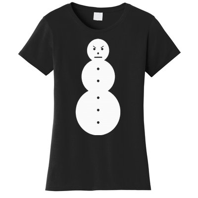 Angry Snowman The J.E.E.Z.Y Snowman Women's T-Shirt