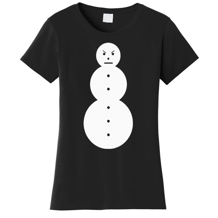 Angry Snowman The J.E.E.Z.Y Snowman Women's T-Shirt