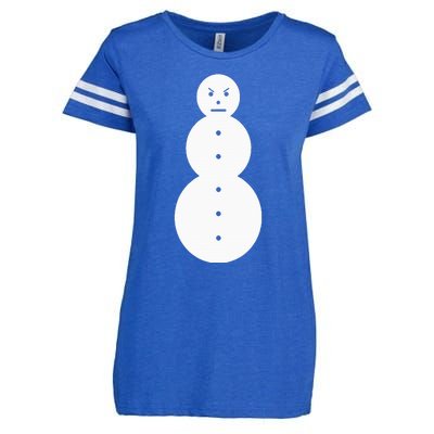 Angry Snowman The J.E.E.Z.Y Snowman Enza Ladies Jersey Football T-Shirt