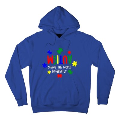 Autism Seeing The World Differently Cute Gift Hoodie