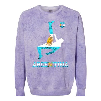 Argentina Soccer Team Argentina Sun Of May Buenos Aires Colorblast Crewneck Sweatshirt