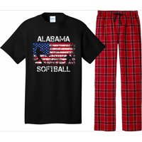 Alabama Softball Team American Flag Gift Pajama Set