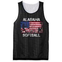 Alabama Softball Team American Flag Gift Mesh Reversible Basketball Jersey Tank