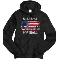 Alabama Softball Team American Flag Gift Tie Dye Hoodie