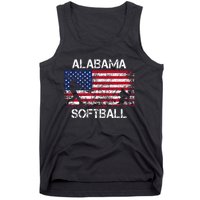 Alabama Softball Team American Flag Gift Tank Top