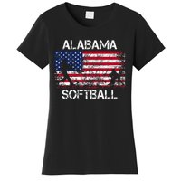 Alabama Softball Team American Flag Gift Women's T-Shirt