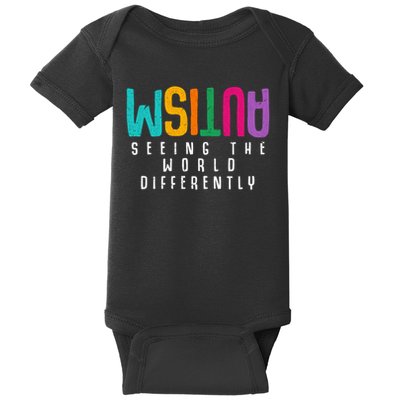 Autism Seeing The World Differently Support Autism Awareness Baby Bodysuit