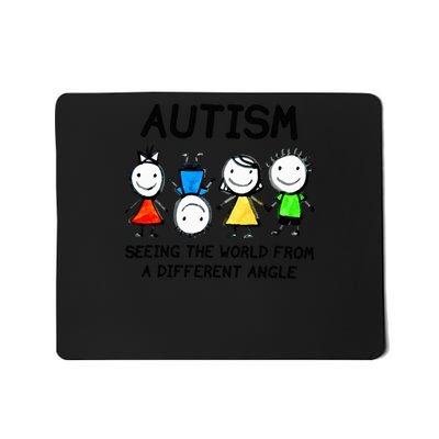 Autism Seeing The World From A Different Angle Autism Mousepad