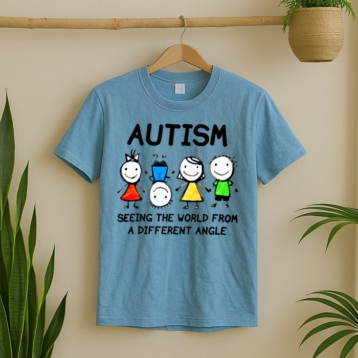 Autism Seeing The World From A Different Angle Autism T-Shirt