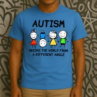 Autism Seeing The World From A Different Angle Autism T-Shirt