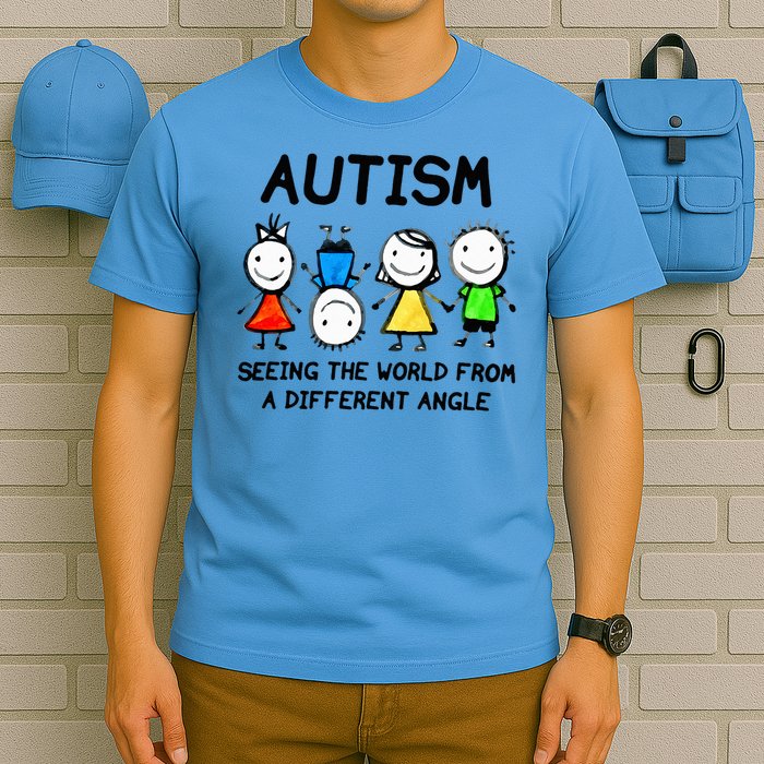 Autism Seeing The World From A Different Angle Autism T-Shirt