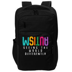 Autism Seeing The World Differently Support Autism Awareness Cute Gift Impact Tech Backpack