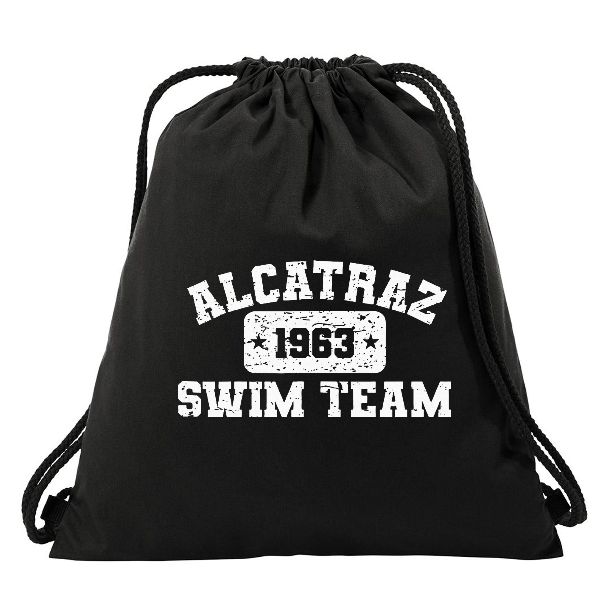 Alcatraz Swim Team Drawstring Bag