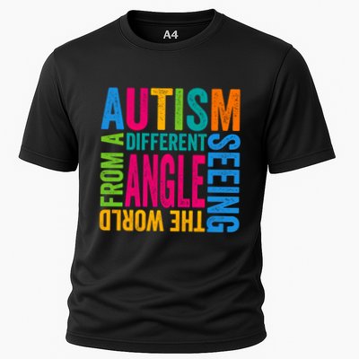Autism Seeing The World From A Different Angle Autism Gift Performance Shirt