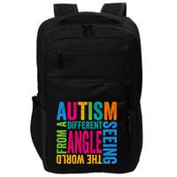 Autism Seeing The World From A Different Angle Autism Gift Impact Tech Backpack