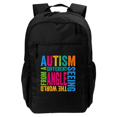 Autism Seeing The World From A Different Angle Autism Gift Backpack