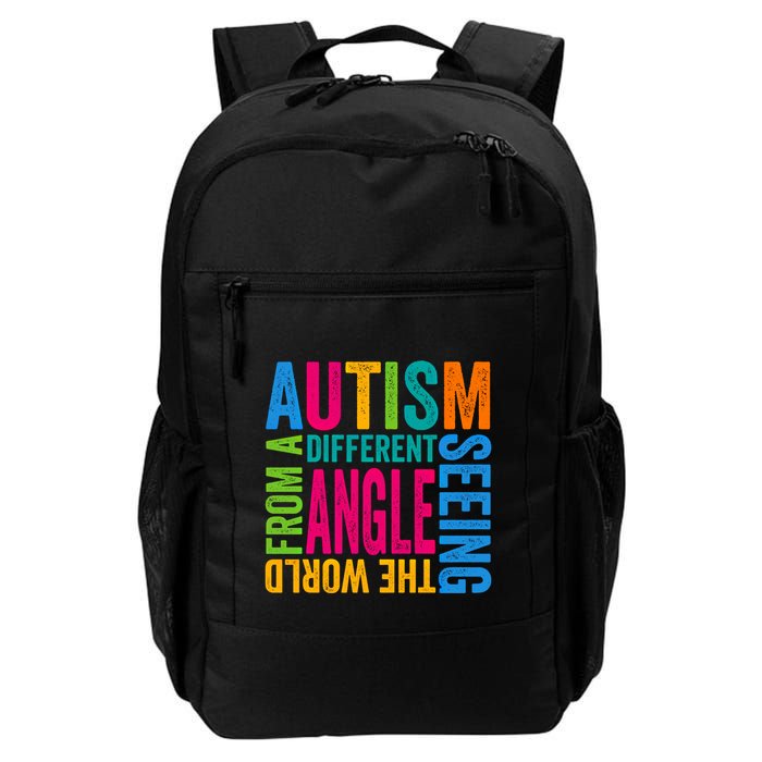 Autism Seeing The World From A Different Angle Autism Gift Backpack