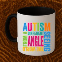 Autism Seeing The World From A Different Angle Autism Gift Mug
