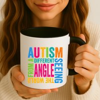 Autism Seeing The World From A Different Angle Autism Gift Mug