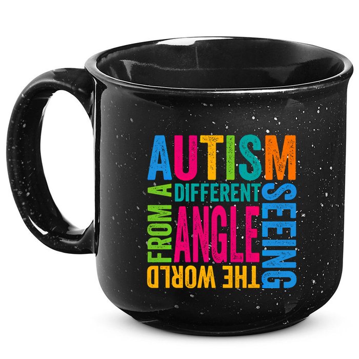 Autism Seeing The World From A Different Angle Autism Gift 15oz Campfire Ceramic Mug