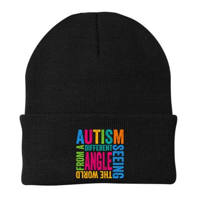 Autism Seeing The World From A Different Angle Autism Gift Beanie