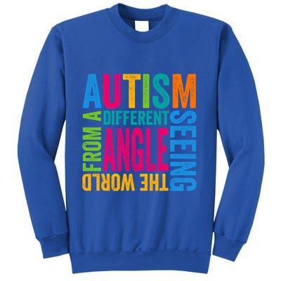 Autism Seeing The World From A Different Angle Autism Gift Sweatshirt