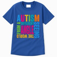 Autism Seeing The World From A Different Angle Autism Gift Tall T-Shirt