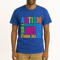 Autism Seeing The World From A Different Angle Autism Gift Tall T-Shirt