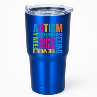 Autism Seeing The World From A Different Angle Autism Gift Tumbler