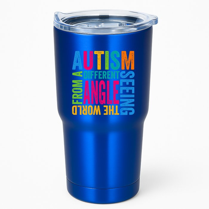 Autism Seeing The World From A Different Angle Autism Gift Tumbler