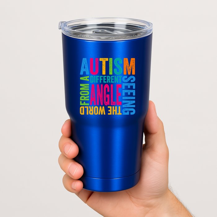 Autism Seeing The World From A Different Angle Autism Gift Tumbler
