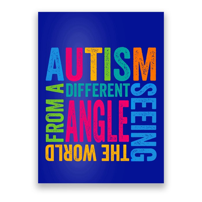 Autism Seeing The World From A Different Angle Autism Gift Poster