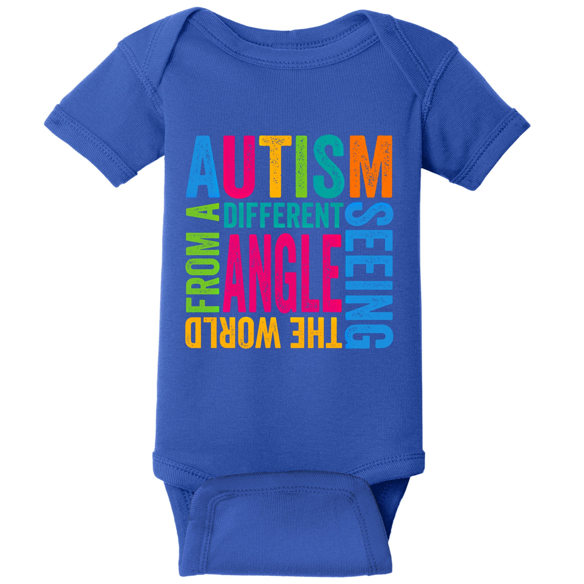 Autism Seeing The World From A Different Angle Autism Gift Baby Bodysuit