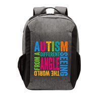 Autism Seeing The World From A Different Angle Autism Gift Vector Backpack