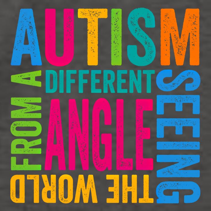 Autism Seeing The World From A Different Angle Autism Gift Vector Backpack