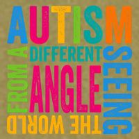 Autism Seeing The World From A Different Angle Autism Gift Garment-Dyed Women's Muscle Tee