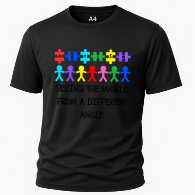 Autism Seeing The World From A Different Angle Awareness2024 Gift Performance Shirt