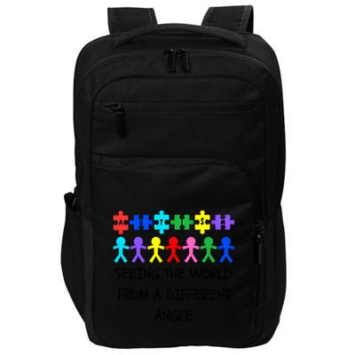 Autism Seeing The World From A Different Angle Awareness2024 Gift Impact Tech Backpack