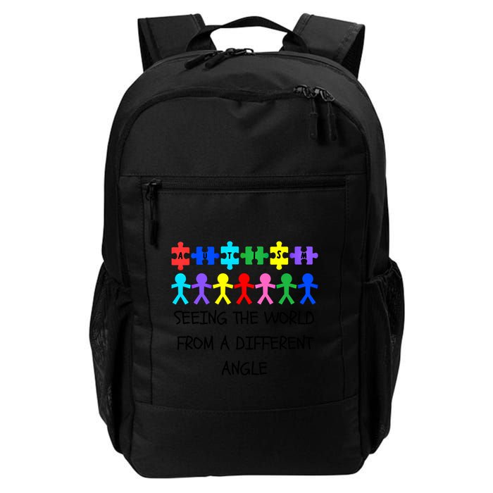 Autism Seeing The World From A Different Angle Awareness2024 Gift Backpack