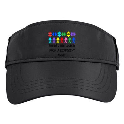 Autism Seeing The World From A Different Angle Awareness2024 Gift Adult Drive Performance Visor