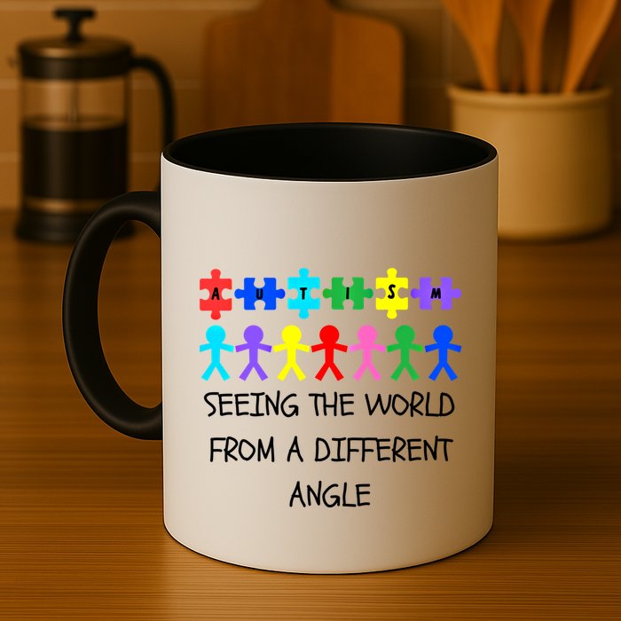Autism Seeing The World From A Different Angle Awareness2024 Gift Mug